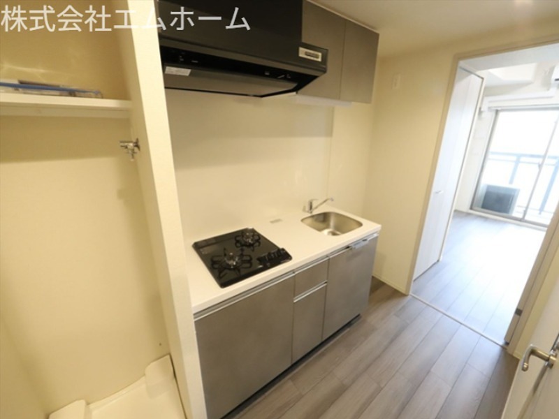 キッチン　システムキッチン　2口ガスコンロ