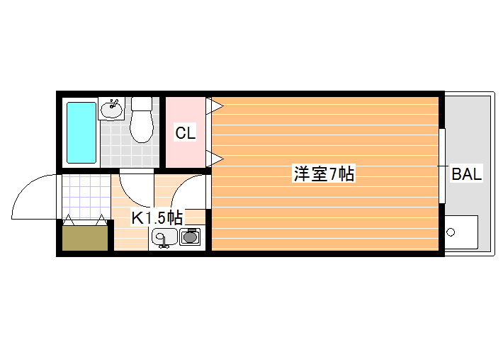 エスティライフ喜志駅前の間取り写真