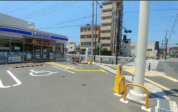 コンビニ　ローソン北田辺二丁目店（コンビニ）まで154m