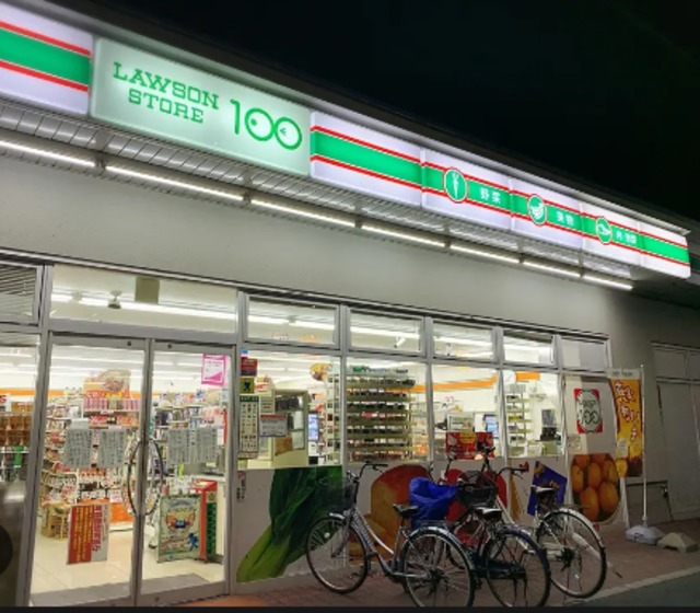コンビニ　ローソンストア100東住吉今川店（コンビニ）まで114m