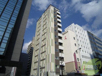 建物外観　三ノ宮駅から徒歩４分の場所になります。
