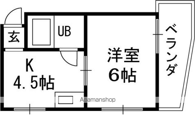 ロータリーマンション香里北之町の間取り写真