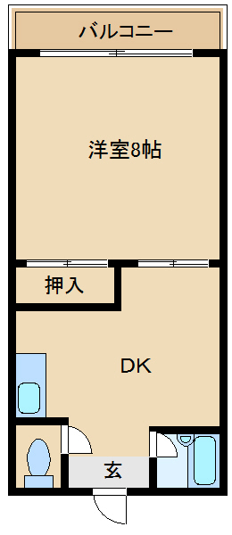 ドムール南四条の間取り写真