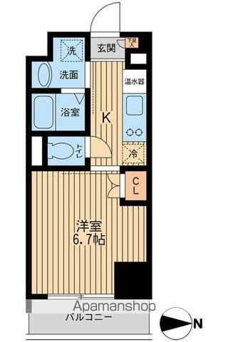 都営新宿線 西大島駅 徒歩1分 19階建 築19年の間取り写真
