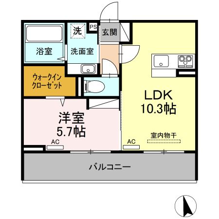 高松琴平電鉄長尾線 木太東口駅 徒歩24分 3階建 築6年の間取り写真