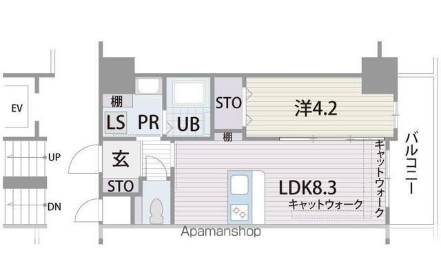 西鉄天神大牟田線 高宮駅 徒歩7分 10階建 築12年の間取り写真