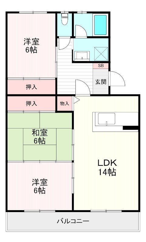 阿部第1ビルの間取り写真