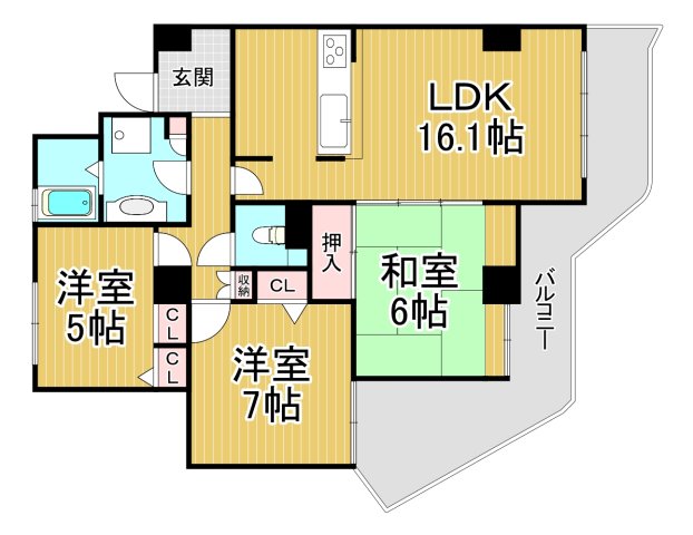 花のみち2番館の間取り写真