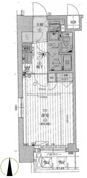 スワンズ谷町セントシティの間取り写真