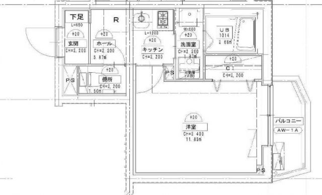 新宿区高田馬場1丁目マンションの間取り写真
