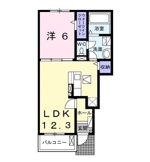 タートルヒルズ5thの間取り写真