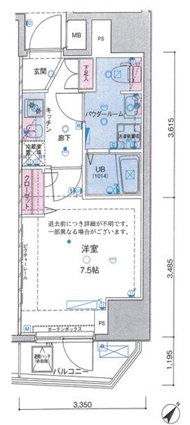 GENOVIA田端IIgreenveilの間取り写真