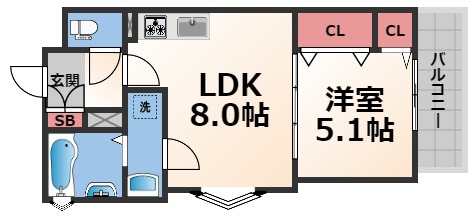 クリエオーレ菱江IVの間取り写真