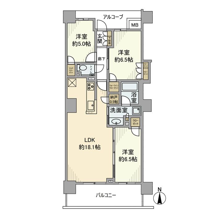 プラウド阪急塚口駅前の間取り写真
