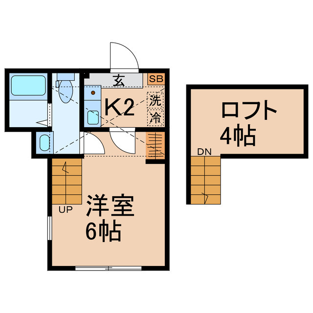 相鉄本線 上星川駅 徒歩7分 2階建 築4年の間取り写真