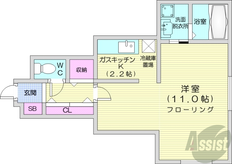 Prestige Sapporoの間取り写真