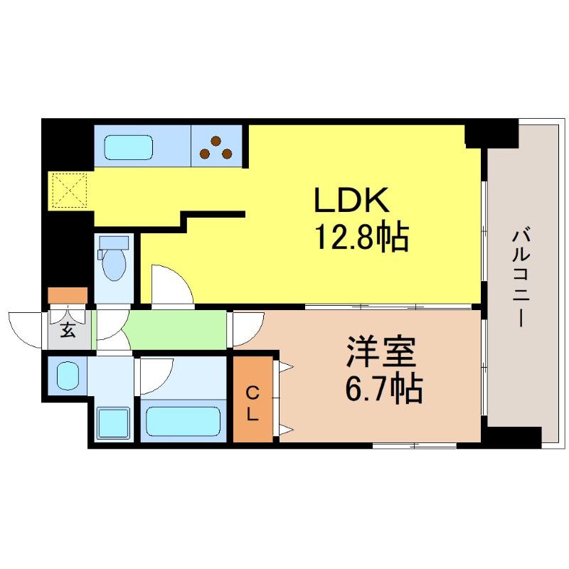 地下鉄桜通線 国際センター駅 徒歩10分 15階建 築18年の間取り写真