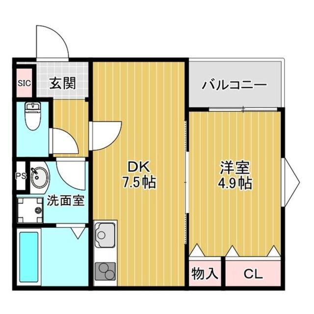 地下鉄谷町線 大日駅 徒歩10分 3階建 新築の間取り写真