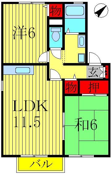 ラフィーヌの間取り写真