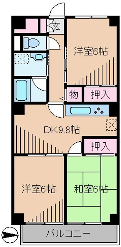 KDX武蔵中原レジデンスの間取り写真