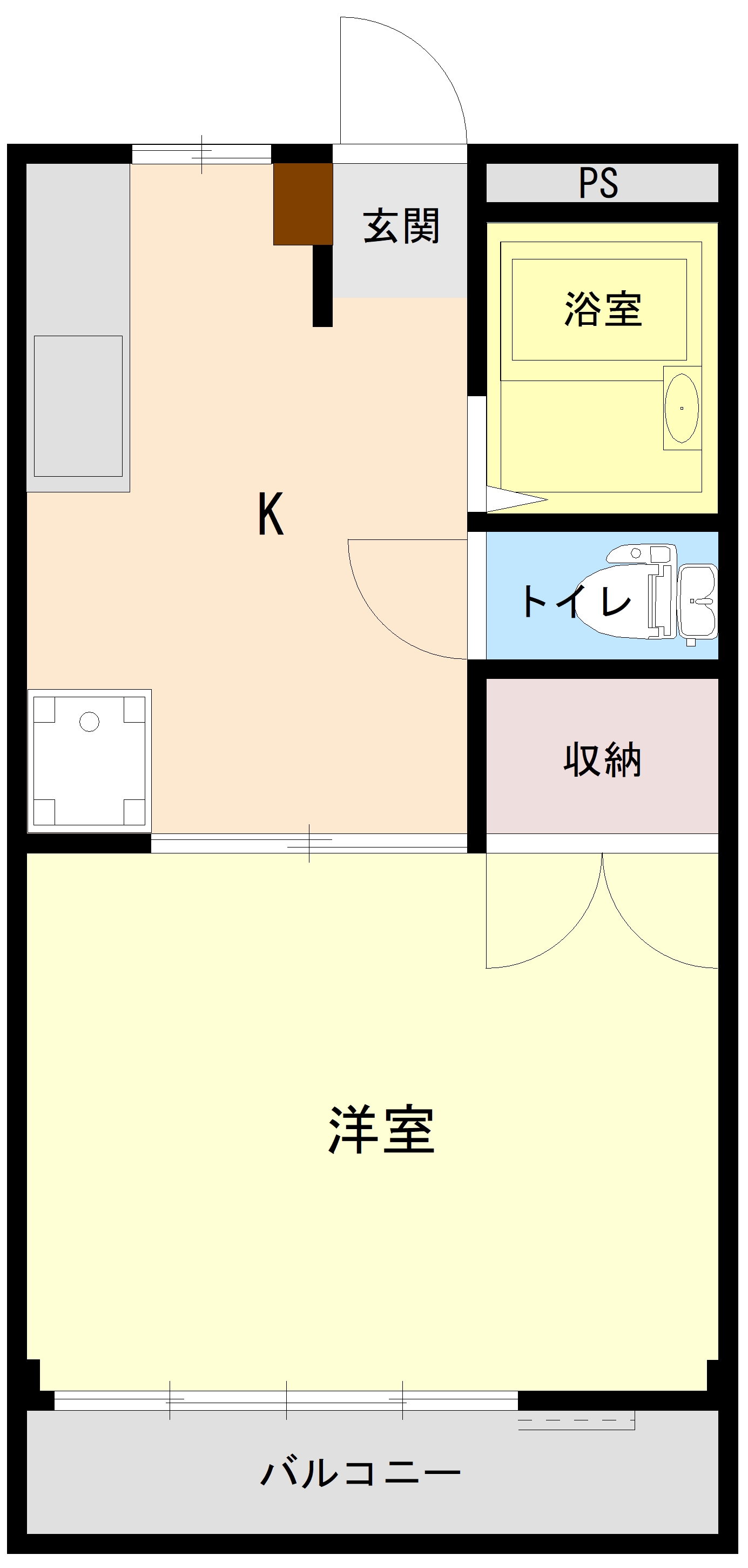 MSハイツ Bの間取り