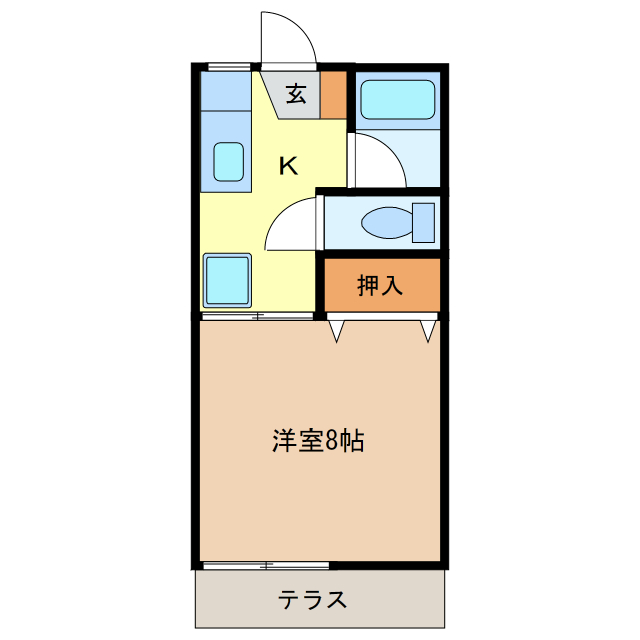 寿ハイツの間取り