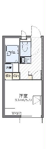 レオパレスミーティアの間取り