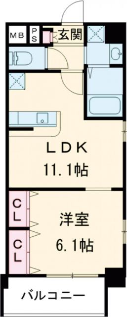 練馬区豊玉上のマンションの間取り