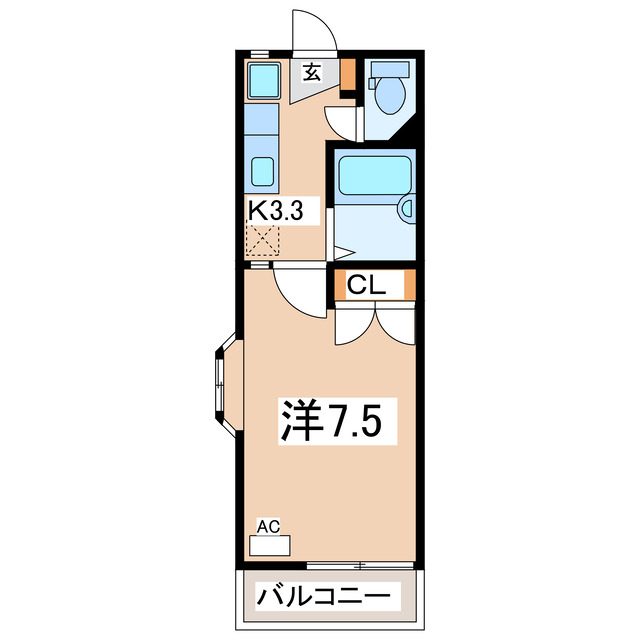 タウンズ安積の間取り