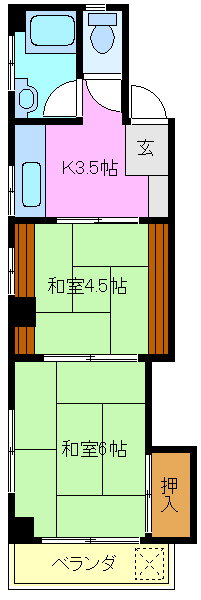 墨田区向島のマンションの間取り