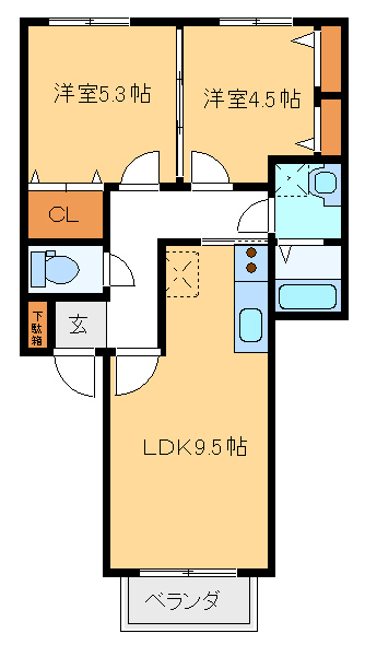 六本木ハイツの間取り