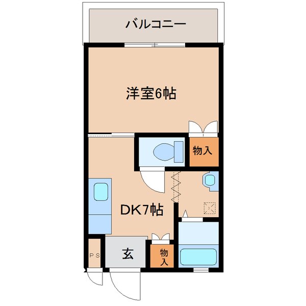 金川アパートの間取り