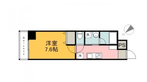 広島市西区観音本町のマンションの間取り