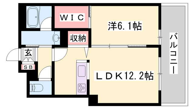 シャーメゾン英賀清水の間取り