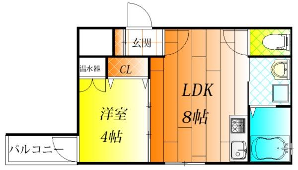 【サンメゾン藤井寺の間取り】