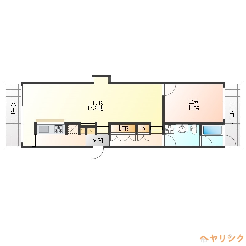 【The　Apartment　Lifの間取り】