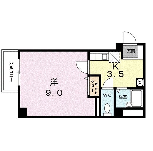 生駒市辻町のマンションの間取り