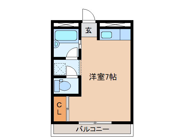 コスモハイツ正木　1の間取り