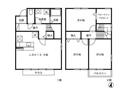 ローズコート城山の間取り