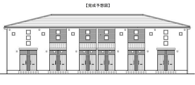 高知市葛島のアパートの建物外観