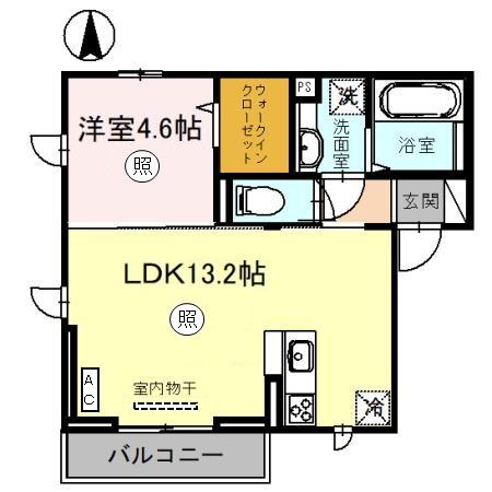 揖保郡太子町竹広のアパートの間取り