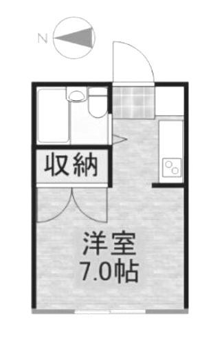 八王子市大横町のアパートの間取り