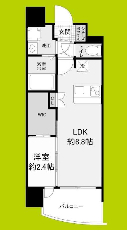 セレニテ阿波座ミラクの間取り