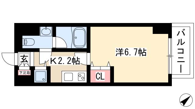 カレント今池の間取り