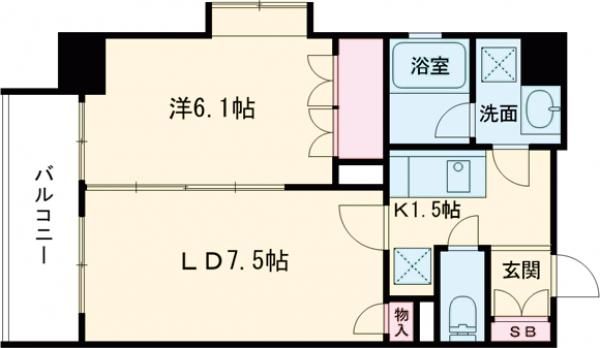 リバーレ池袋の間取り