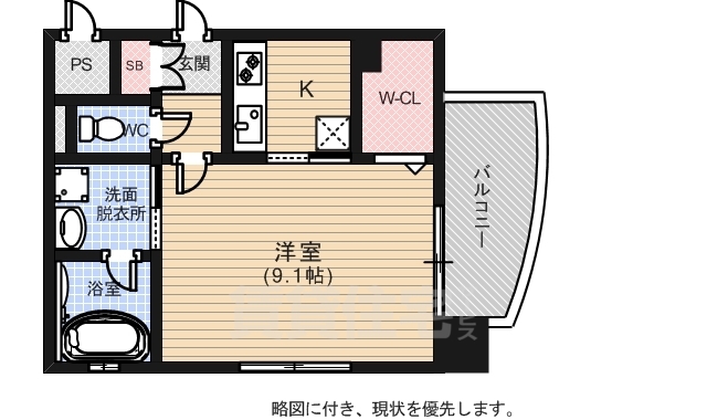 【ルービンス宇品海岸の間取り】