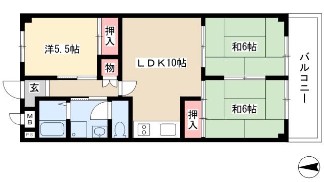 グランドハイツカトレアの間取り