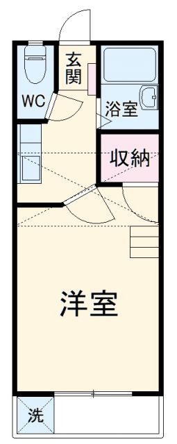 豊橋市内張町のアパートの間取り