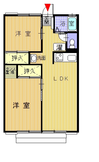 シルクテラスAの間取り