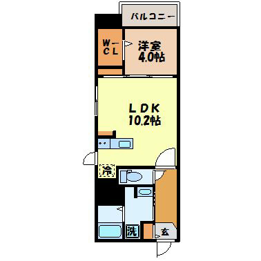 サンロージュ浦上駅前の間取り